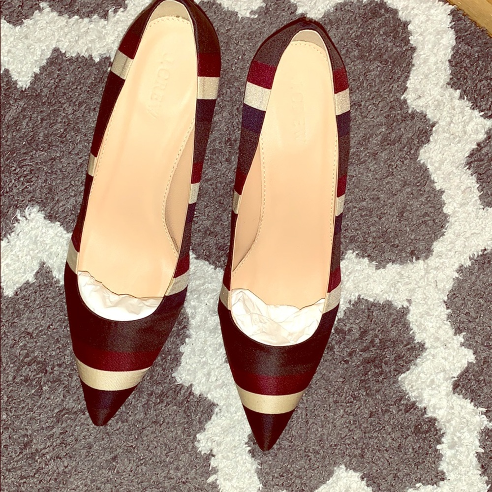 J.Crew Avery Striped Pumps